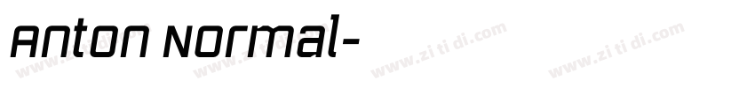Anton Normal字体转换